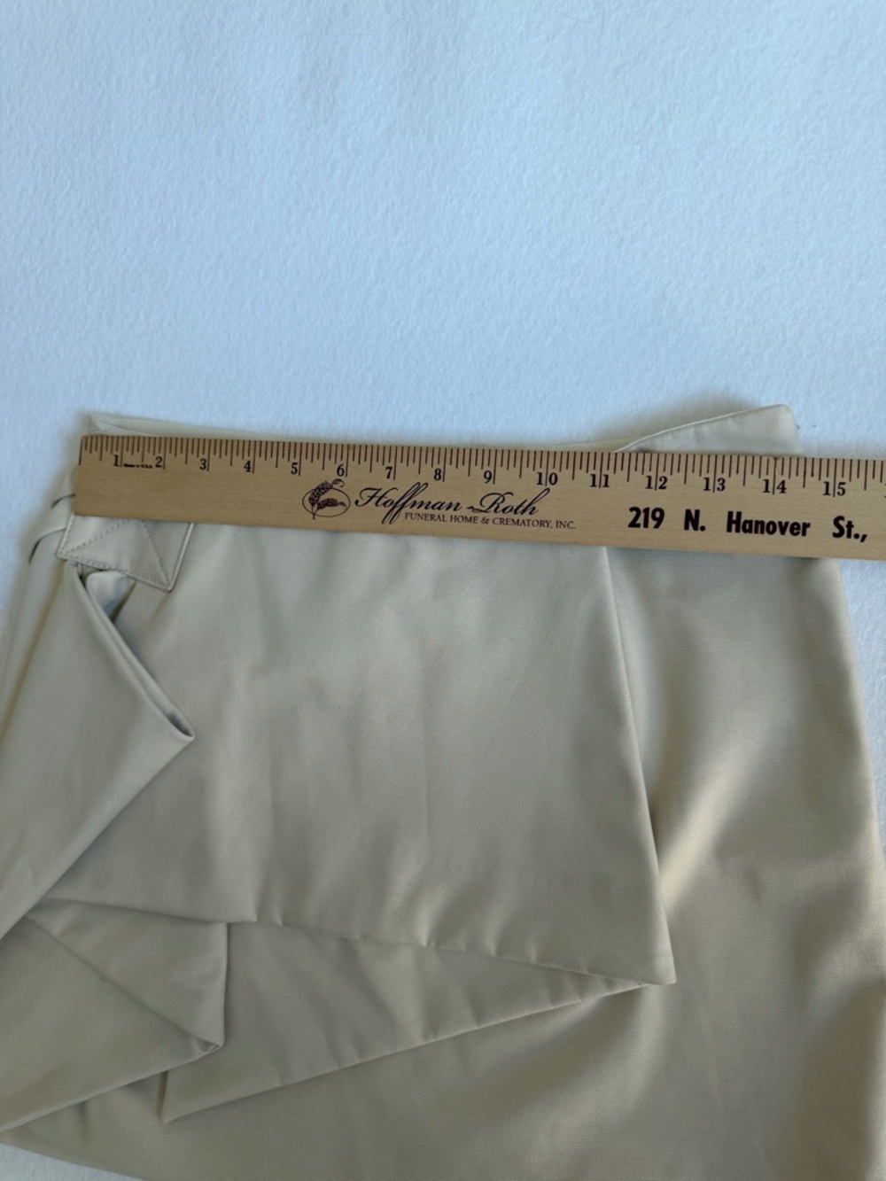 Marc by Marc Jacobs NWT Fold Front Mini Skirt Size 4 Talc $478 Retail - Picture 6 of 15